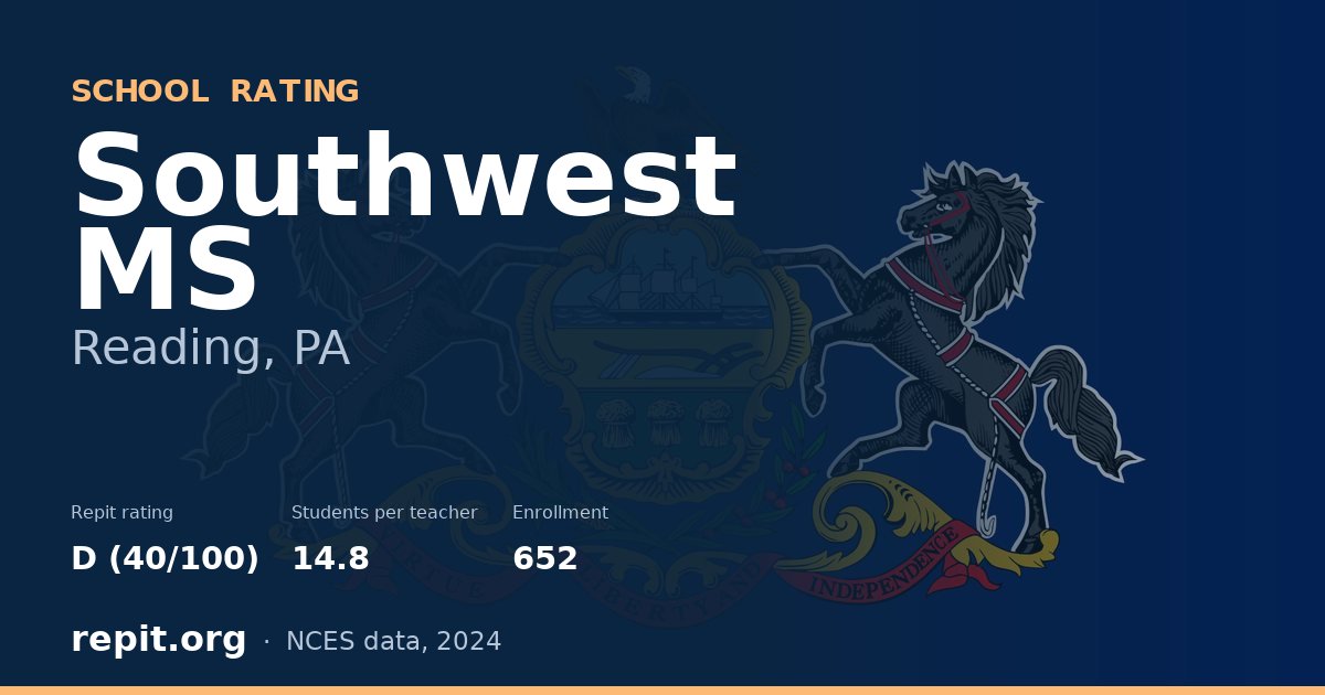 Southwest MS, Reading, PA — Repit school rating D (40/100)