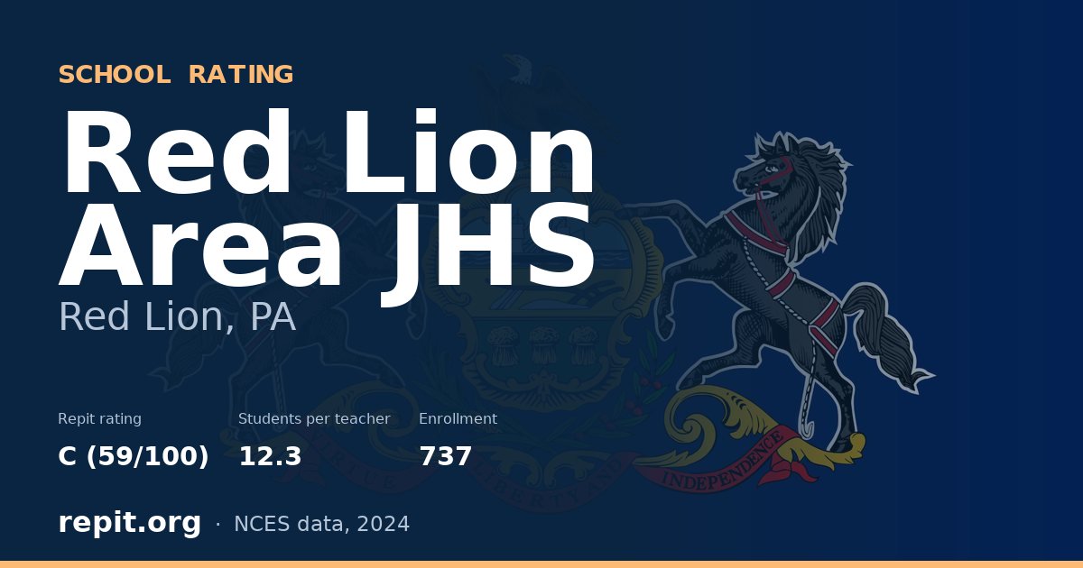 Red Lion Area JHS, Red Lion, PA — Repit school rating C (59/100)