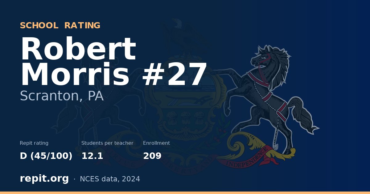 Robert Morris #27, Scranton, PA — Repit school rating D (45/100)