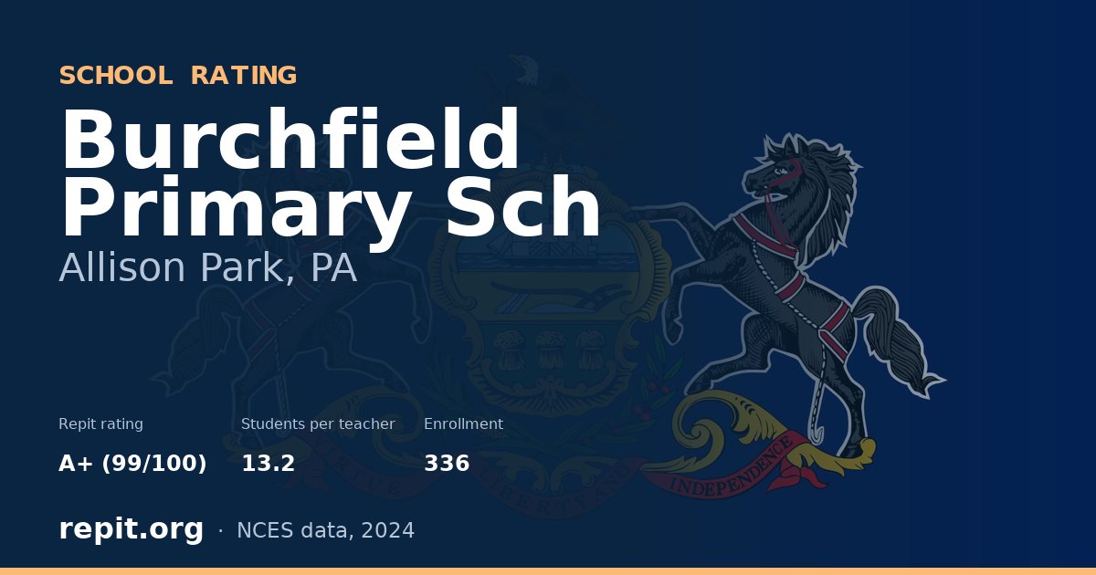 Burchfield Primary Sch, Allison Park, PA — Repit school rating A+ (99/100)