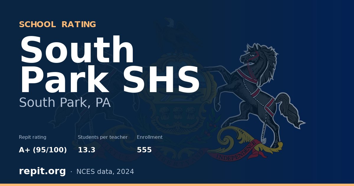 South Park SHS, South Park, PA — Repit school rating A+ (95/100)