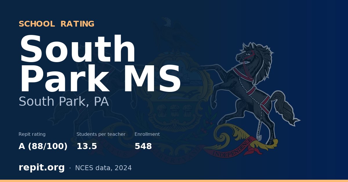 South Park MS, South Park, PA — Repit school rating A (88/100)
