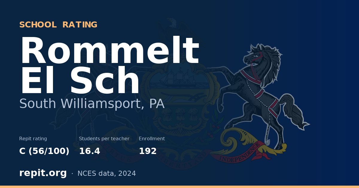 Rommelt El Sch, South Williamsport, PA — Repit school rating C (56/100)