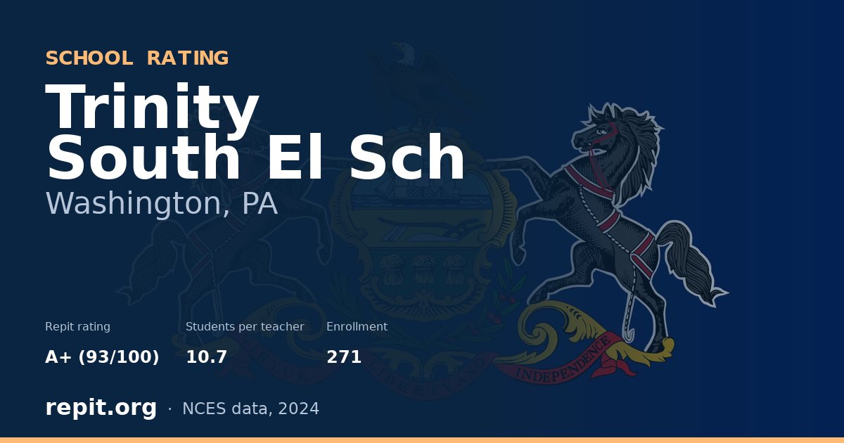 Trinity South El Sch, Washington, PA — Repit school rating A+ (93/100)