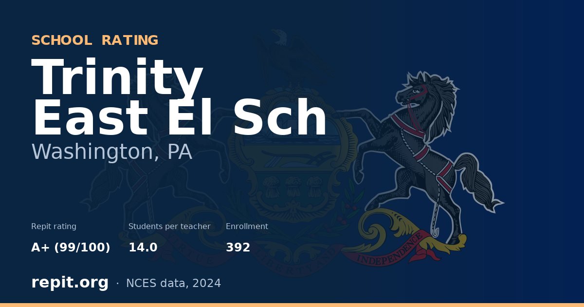 Trinity East El Sch, Washington, PA — Repit school rating A+ (99/100)