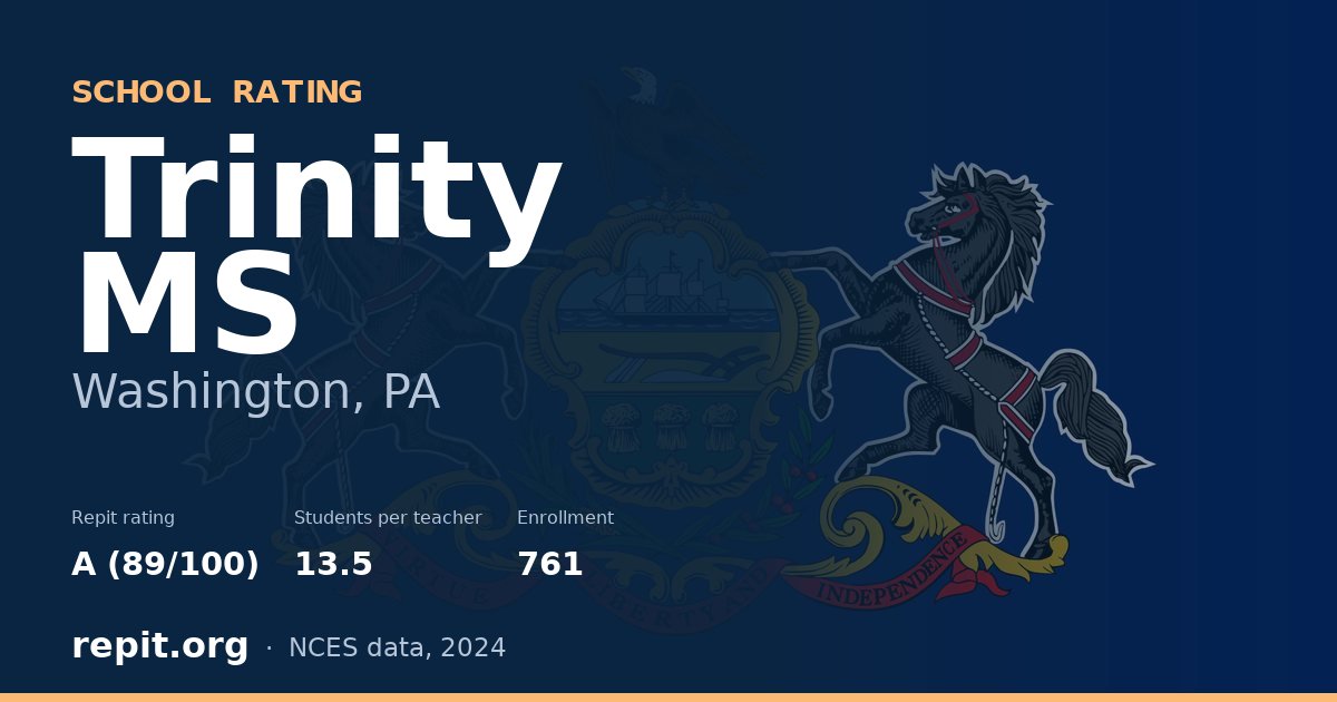 Trinity MS, Washington, PA — Repit school rating A (89/100)