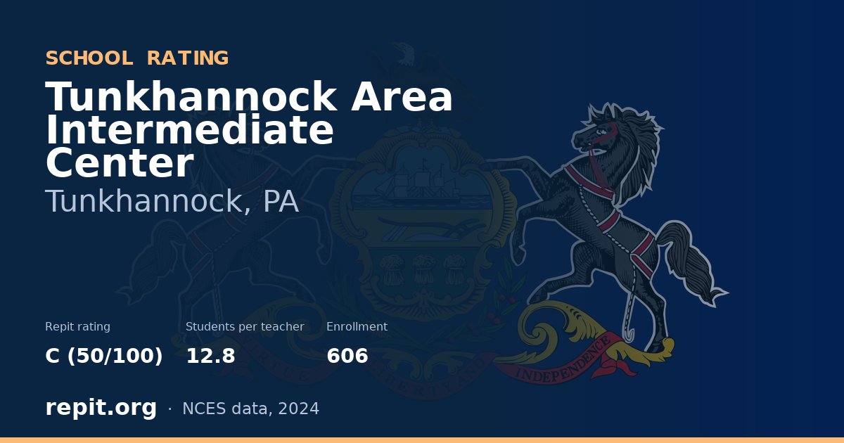 Tunkhannock Area Intermediate Center, Tunkhannock, PA — Repit school rating C (50/100)