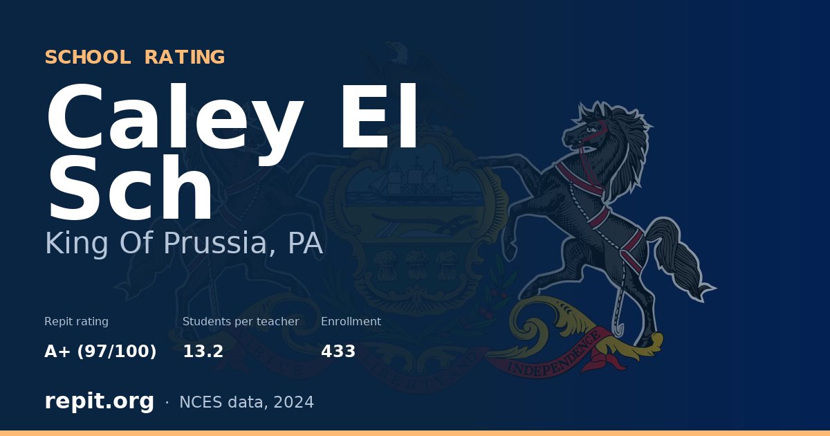 Caley El Sch, King Of Prussia, PA — Repit school rating A+ (97/100)