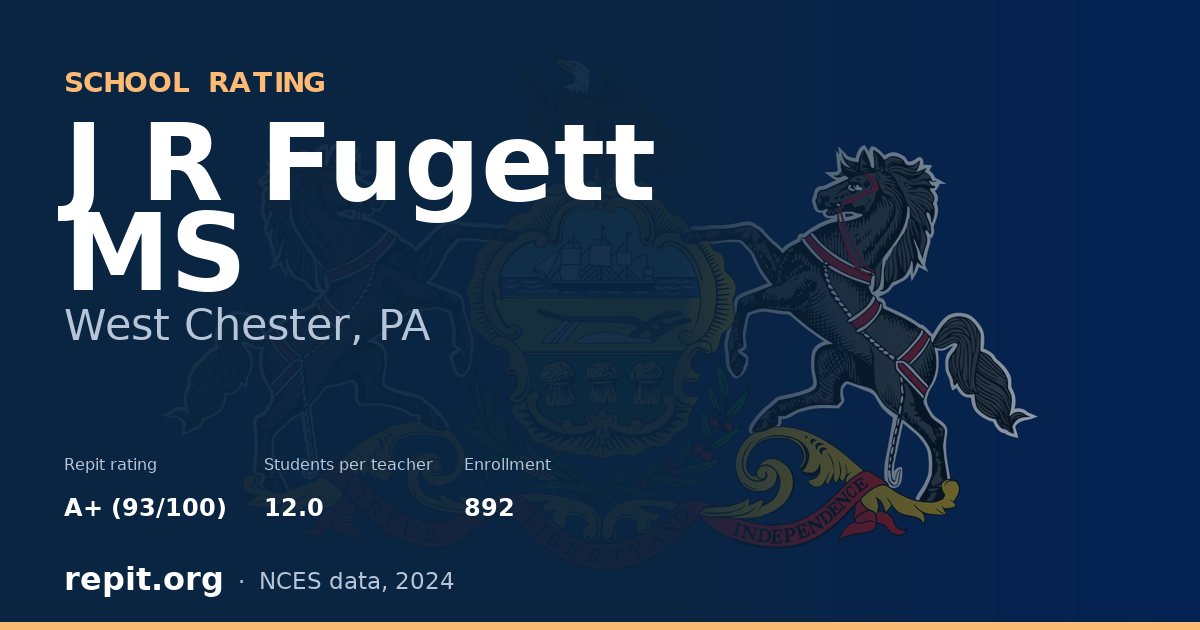 J R Fugett MS, West Chester, PA — Repit school rating A+ (93/100)