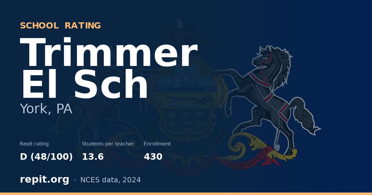 Trimmer El Sch, York, PA — Repit school rating D (48/100)
