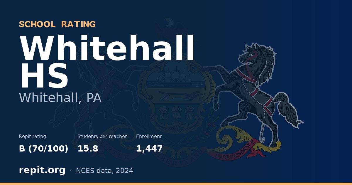 Whitehall HS, Whitehall, PA — Repit school rating B (70/100)