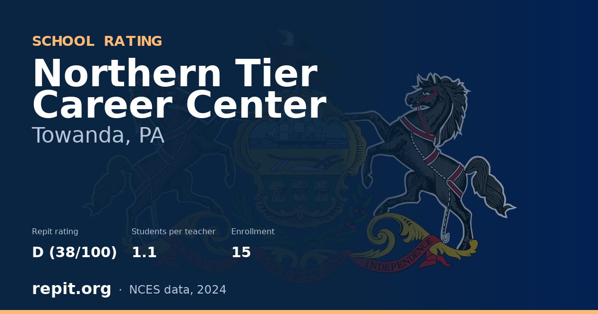 Northern Tier Career Center, Towanda, PA — Repit school rating D (38/100)