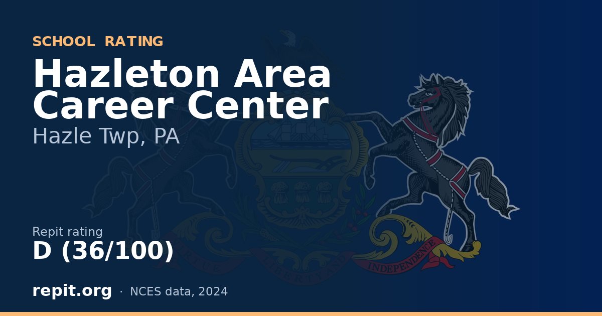 Hazleton Area Career Center, Hazle Twp, PA — Repit school rating D (36/100)