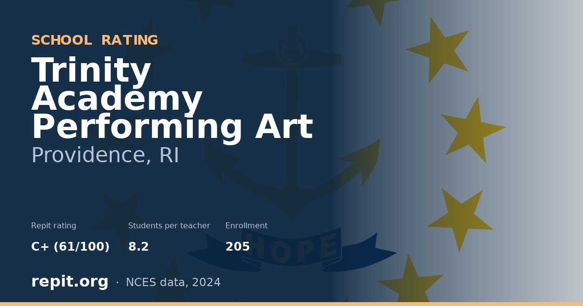 Trinity Academy Performing Art, Providence, RI — Repit school rating C+ (61/100)