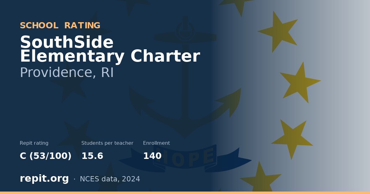 SouthSide Elementary Charter, Providence, RI — Repit school rating C (53/100)