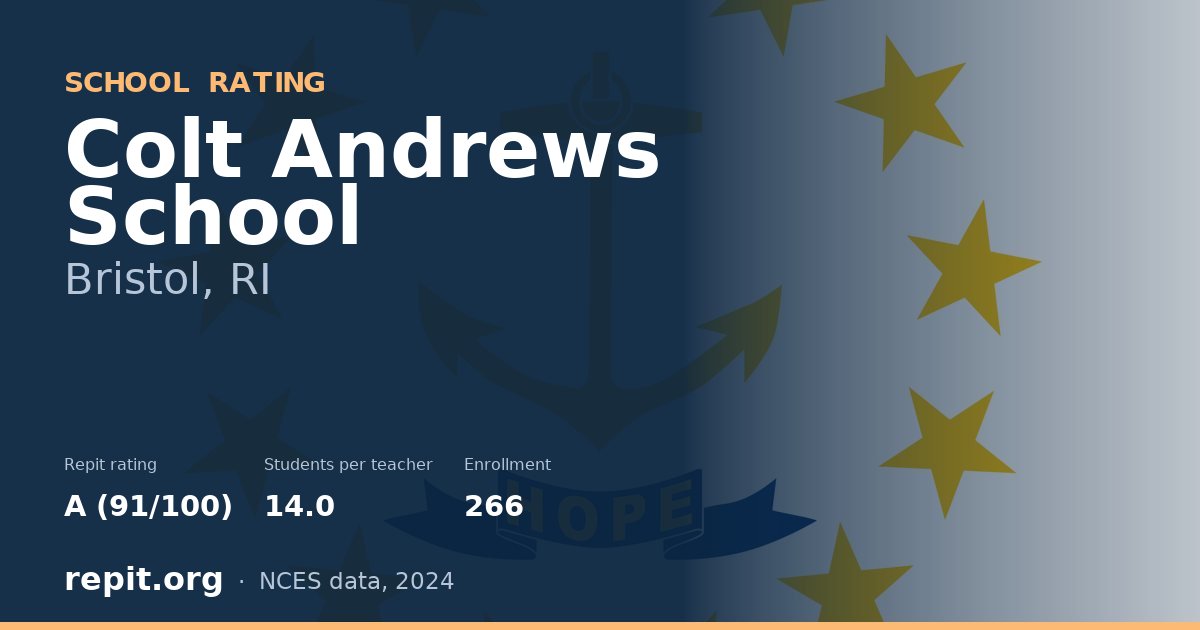 Colt Andrews School, Bristol, RI — Repit school rating A (91/100)