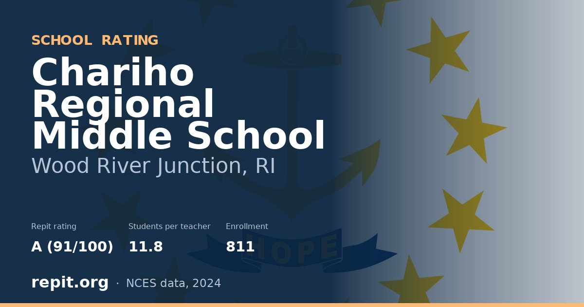 Chariho Regional Middle School, Wood River Junction, RI — Repit school rating A (91/100)