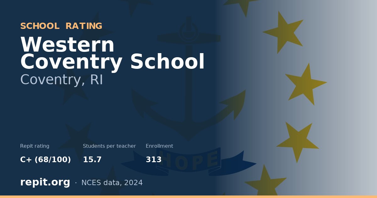 Western Coventry School, Coventry, RI — Repit school rating C+ (68/100)