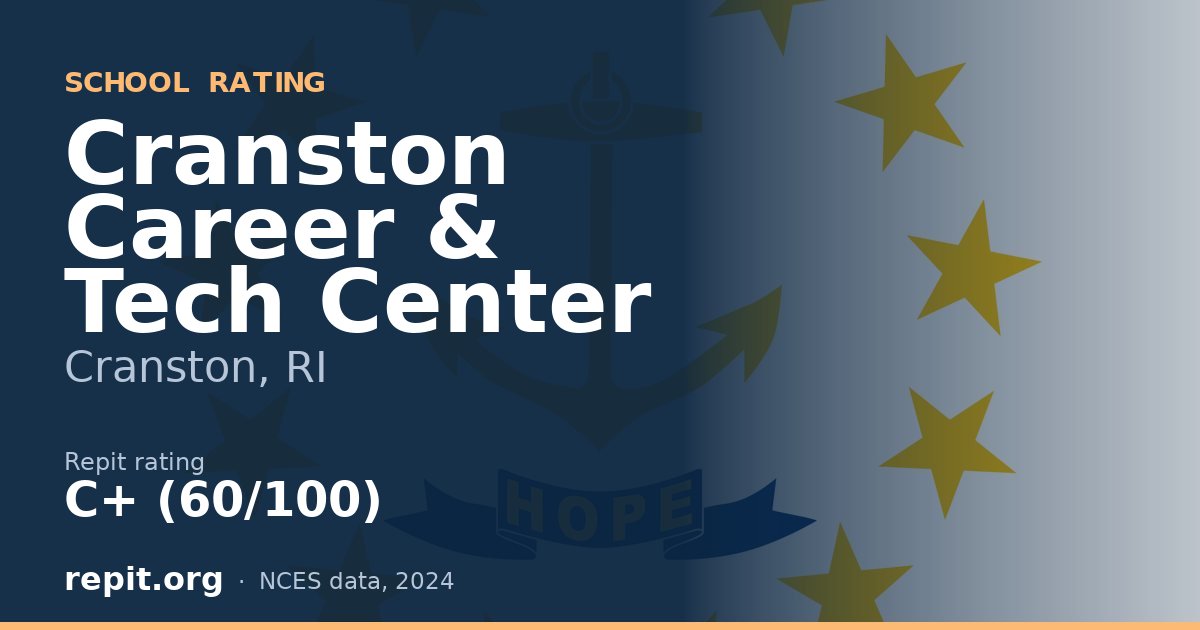 Cranston Career & Tech Center, Cranston, RI — Repit school rating C+ (60/100)