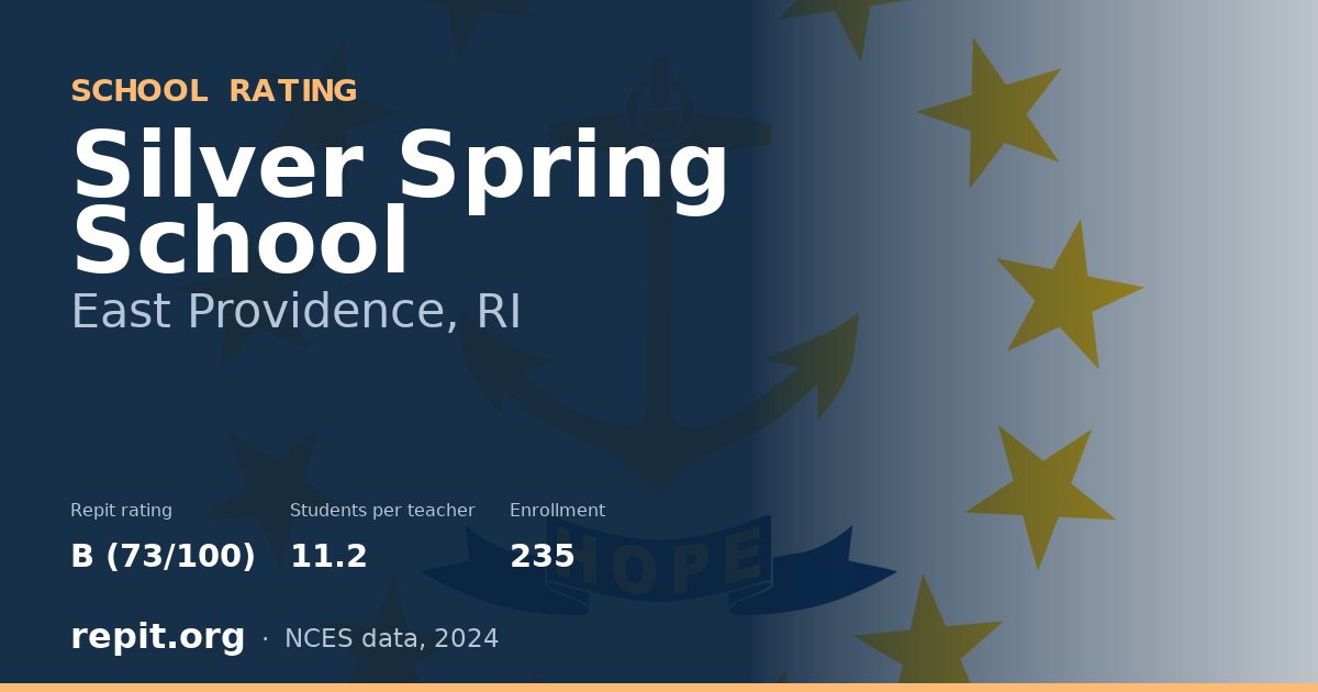 Silver Spring School, East Providence, RI — Repit school rating B (73/100)