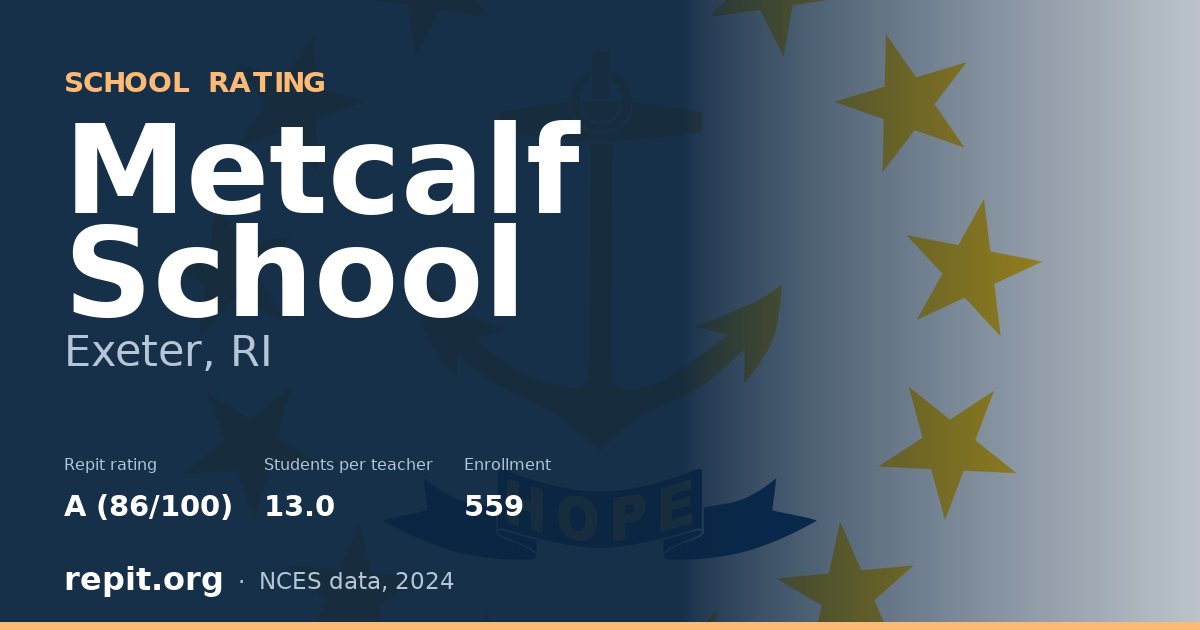 Metcalf School, Exeter, RI — Repit school rating A (86/100)
