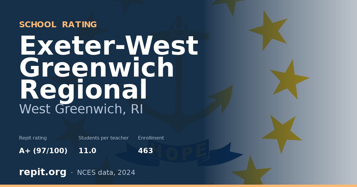 Exeter-West Greenwich Regional, West Greenwich, RI — Repit school rating A+ (97/100)