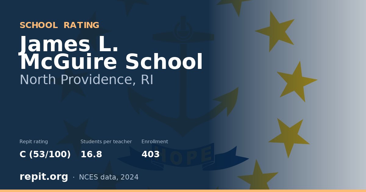 James L. McGuire School, North Providence, RI — Repit school rating C (53/100)