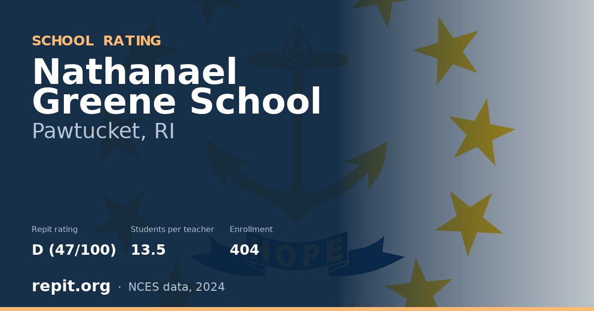 Nathanael Greene School, Pawtucket, RI — Repit school rating D (47/100)