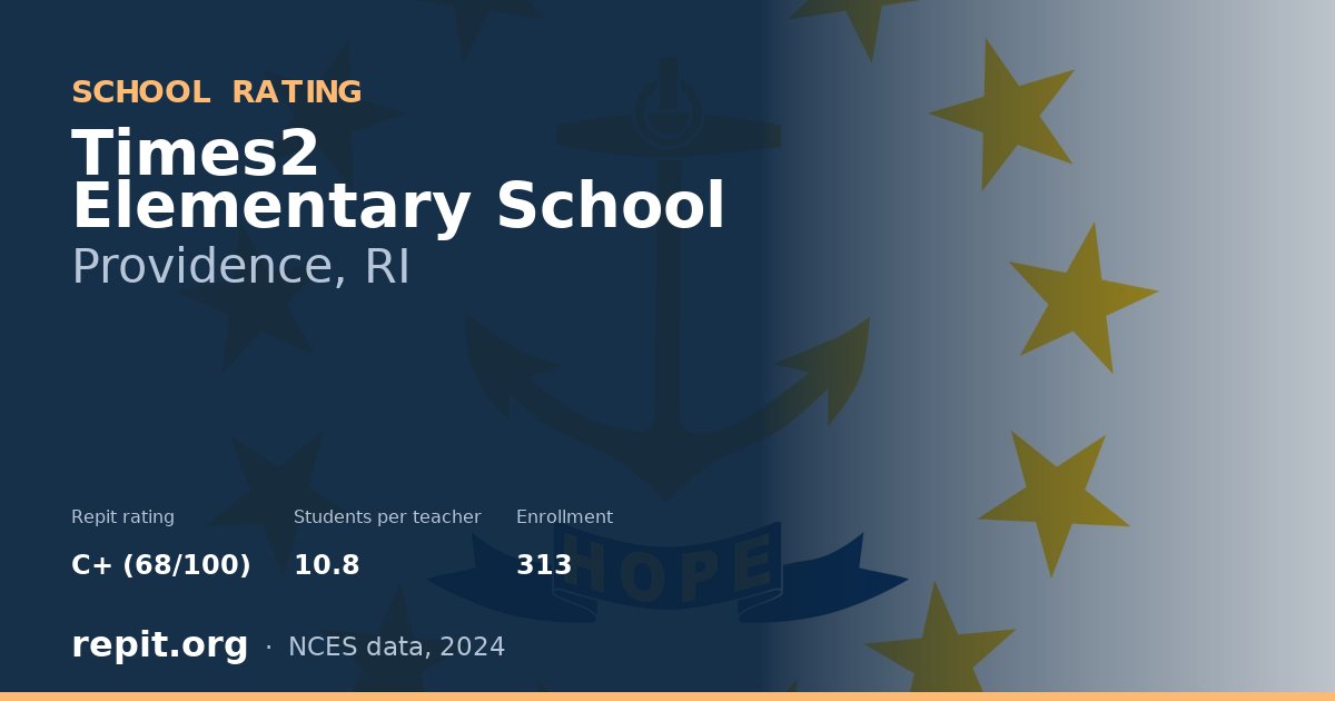 Times2 Elementary School, Providence, RI — Repit school rating C+ (68/100)