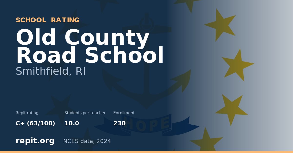 Old County Road School, Smithfield, RI — Repit school rating C+ (63/100)