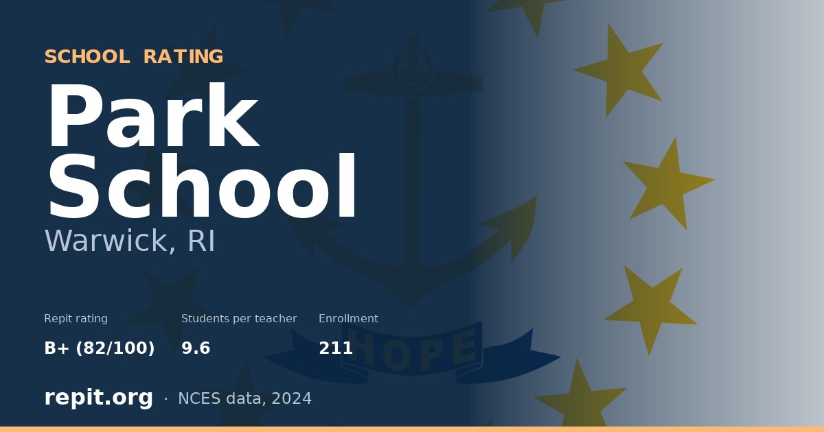 Park School, Warwick, RI — Repit school rating B+ (82/100)