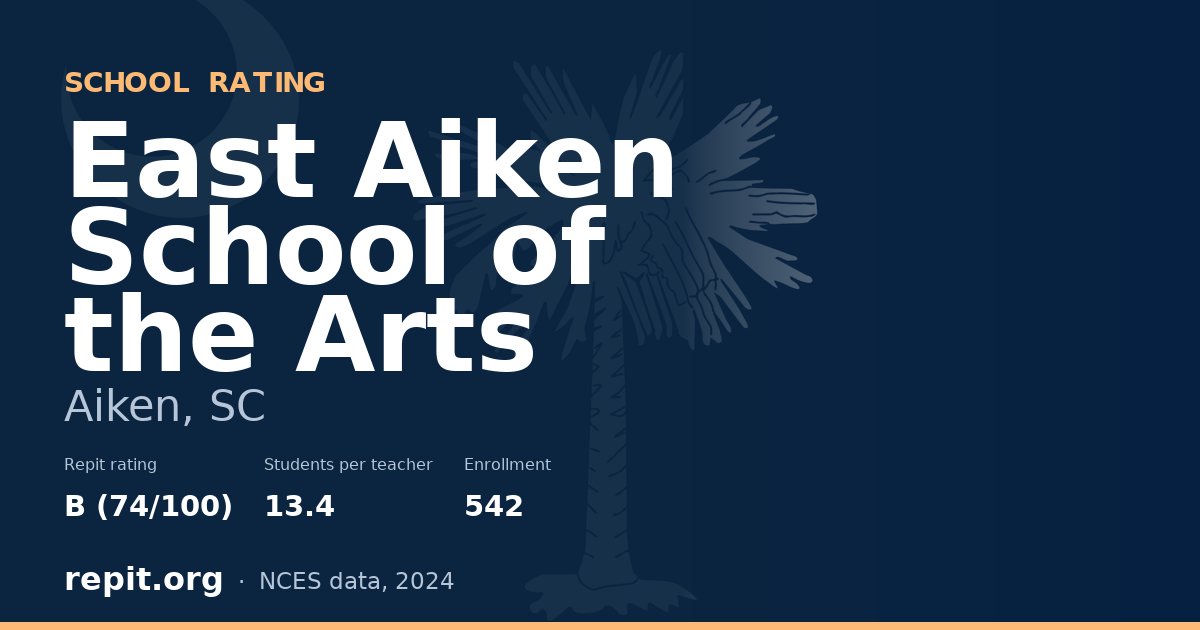 East Aiken School of the Arts, Aiken, SC — Repit school rating B (74/100)