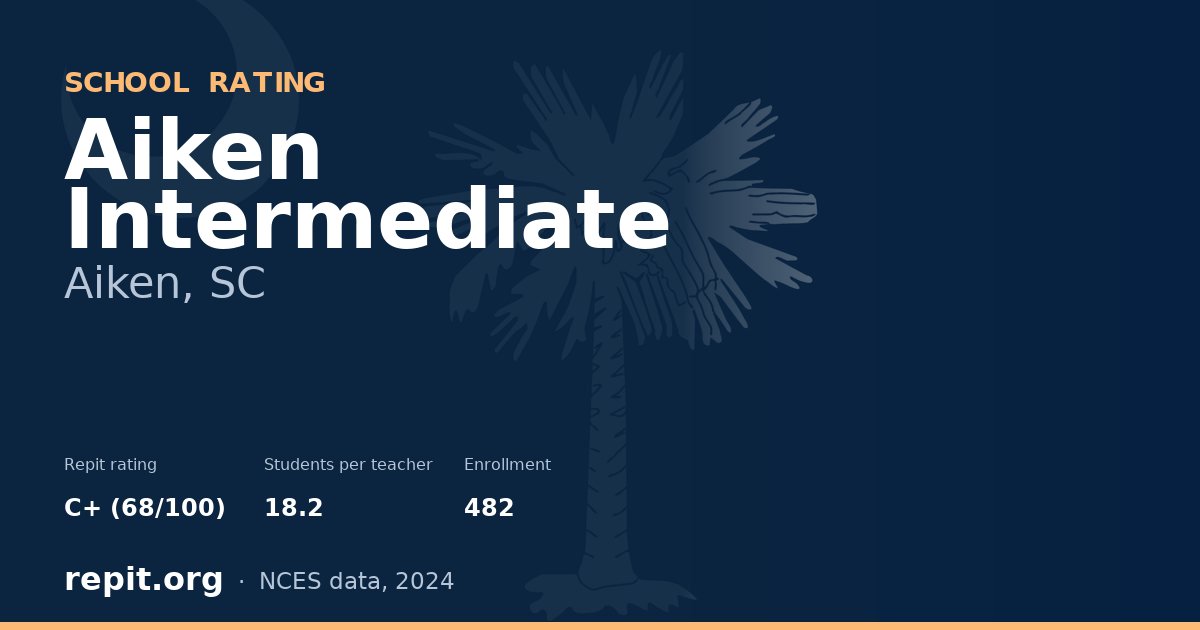 Aiken Intermediate, Aiken, SC — Repit school rating C+ (68/100)
