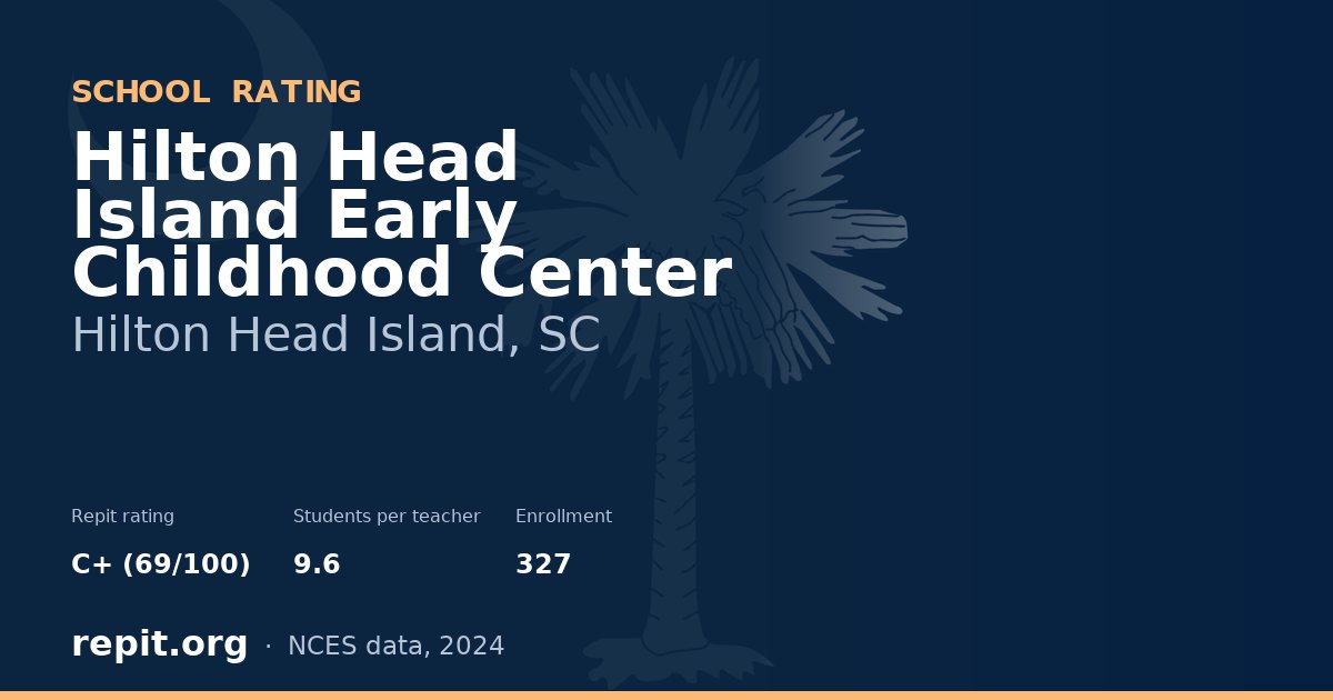 Hilton Head Island Early Childhood Center, Hilton Head Island, SC — Repit school rating C+ (69/100)