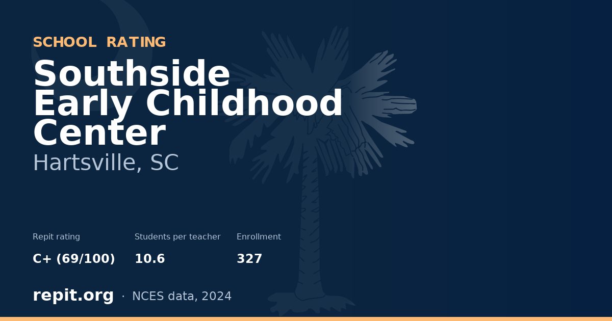 Southside Early Childhood Center, Hartsville, SC — Repit school rating C+ (69/100)