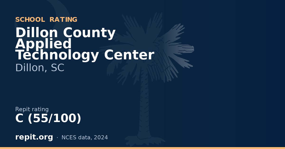 Dillon County Applied Technology Center, Dillon, SC — Repit school rating C (55/100)