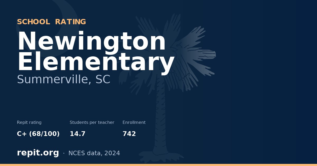 Newington Elementary, Summerville, SC — Repit school rating C+ (68/100)
