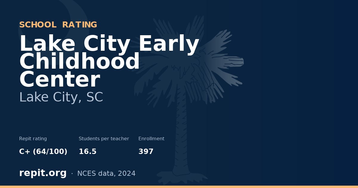Lake City Early Childhood Center, Lake City, SC — Repit school rating C+ (64/100)