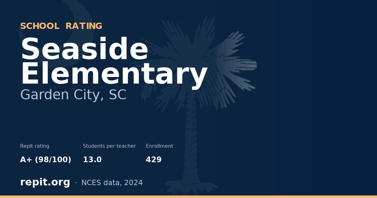 Seaside Elementary, Garden City, SC — Repit school rating A+ (98/100)
