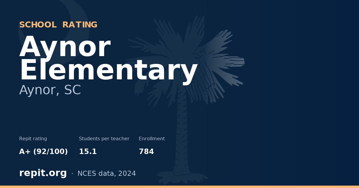 Aynor Elementary, Aynor, SC — Repit school rating A+ (92/100)