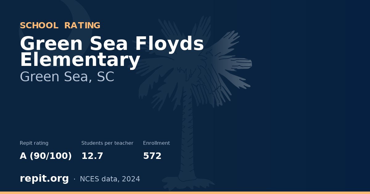 Green Sea Floyds Elementary, Green Sea, SC — Repit school rating A (90/100)