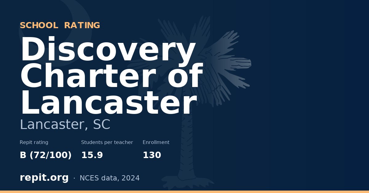 Discovery Charter of Lancaster, Lancaster, SC — Repit school rating B (72/100)