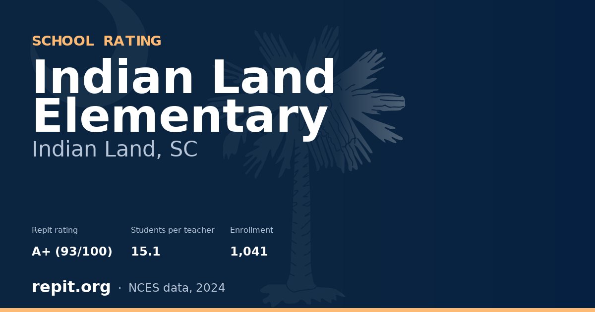 Indian Land Elementary, Indian Land, SC — Repit school rating A+ (93/100)