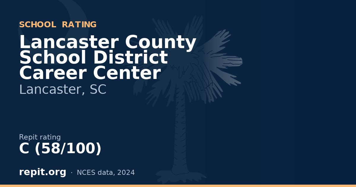 Lancaster County School District Career Center, Lancaster, SC — Repit school rating C (58/100)
