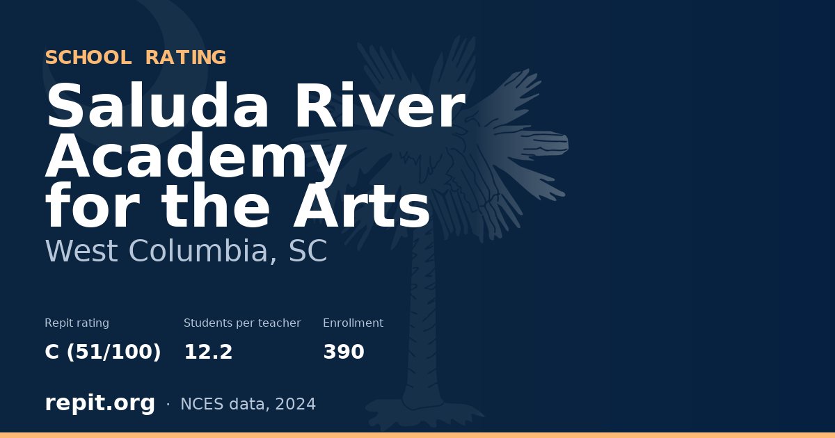 Saluda River Academy for the Arts, West Columbia, SC — Repit school rating C (51/100)