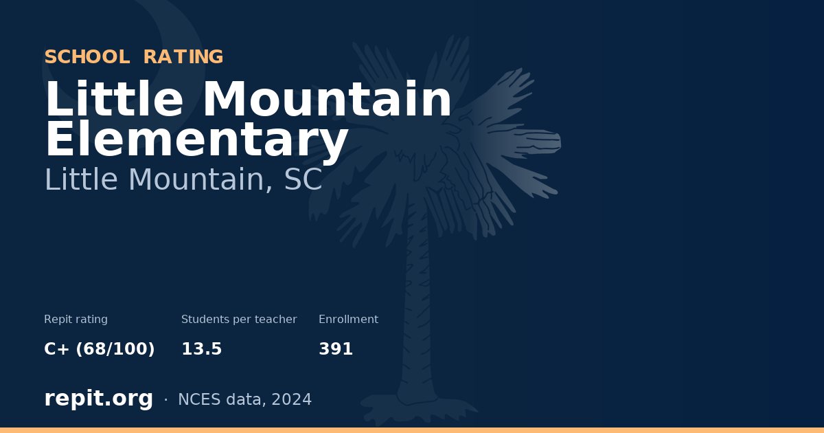 Little Mountain Elementary, Little Mountain, SC — Repit school rating C+ (68/100)