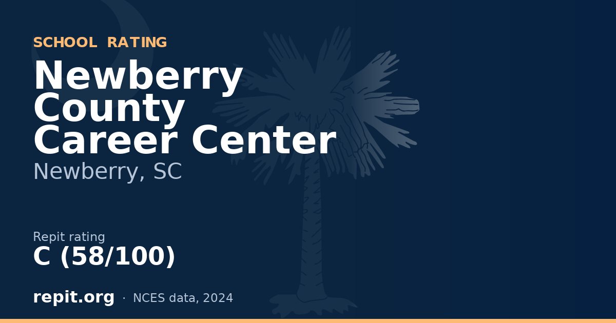 Newberry County Career Center, Newberry, SC — Repit school rating C (58/100)