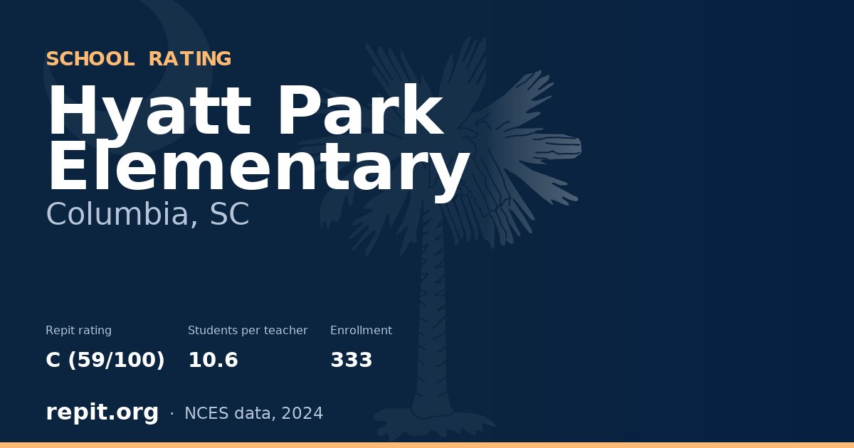 Hyatt Park Elementary, Columbia, SC — Repit school rating C (59/100)