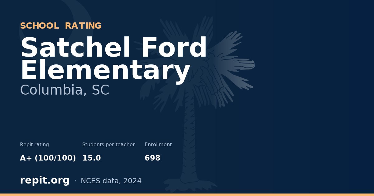 Satchel Ford Elementary, Columbia, SC — Repit school rating A+ (100/100)