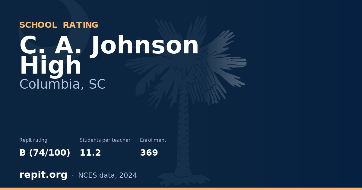 C. A. Johnson High, Columbia, SC — Repit school rating B (74/100)